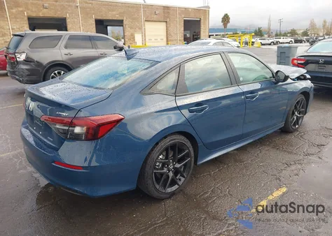 2025 Honda Civic Hybrid Sport/Sport Touring z USA, uszkodzony, nr VIN 2HGFE4F85SH346352